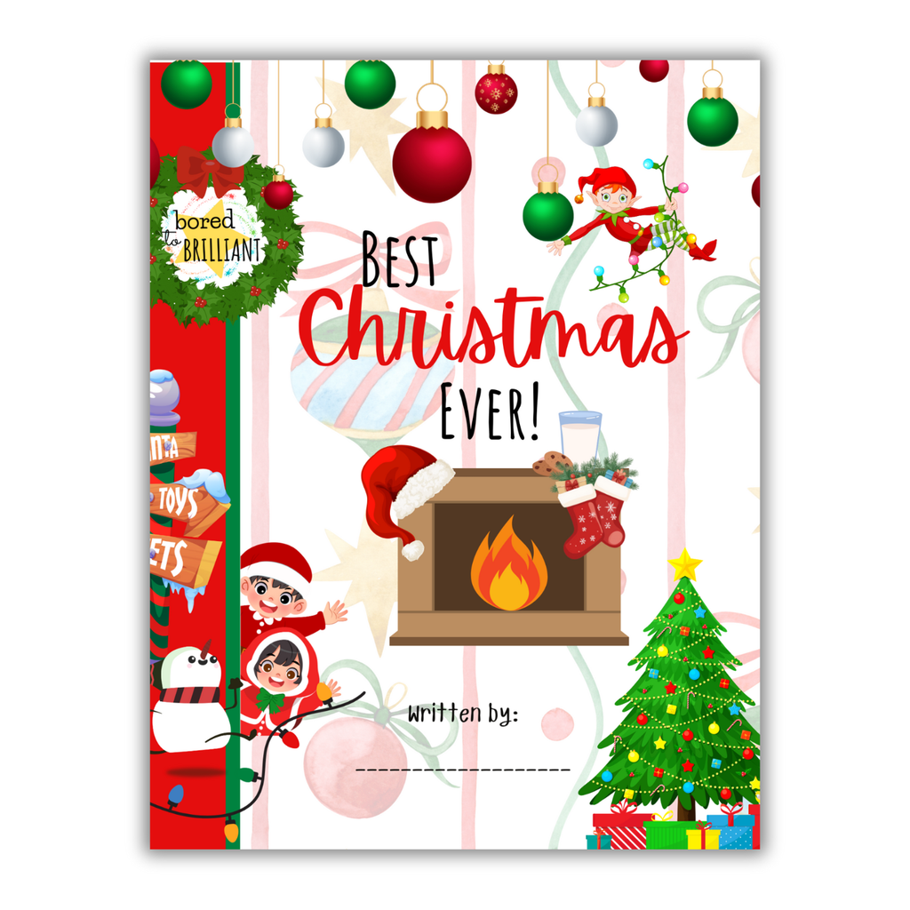 Cover of a children's book titled 'Best Christmas Ever!' with festive cartoon illustrations.