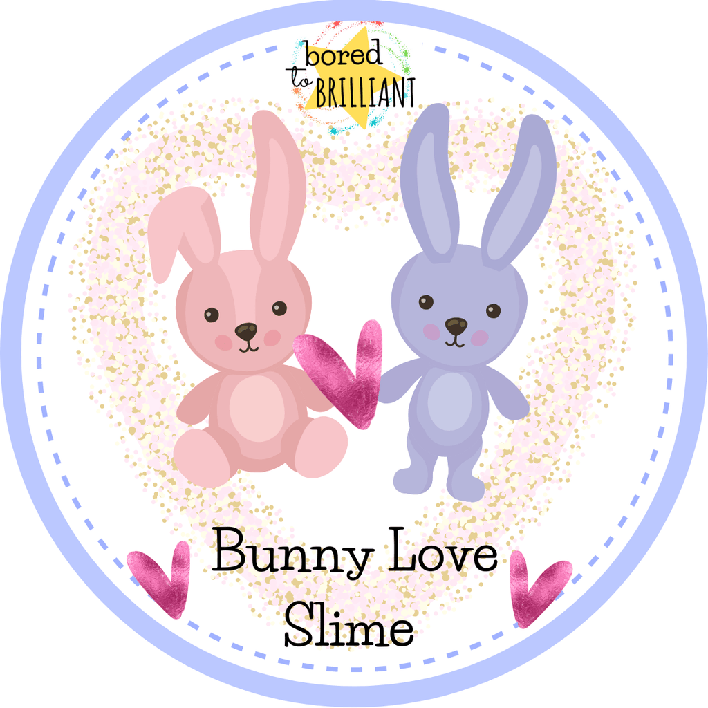 easter Slime Kit for kids, pink slime, bunny