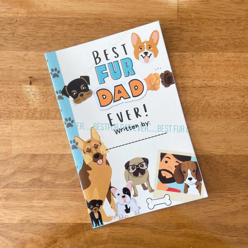 best fur dad ever kids book on a table