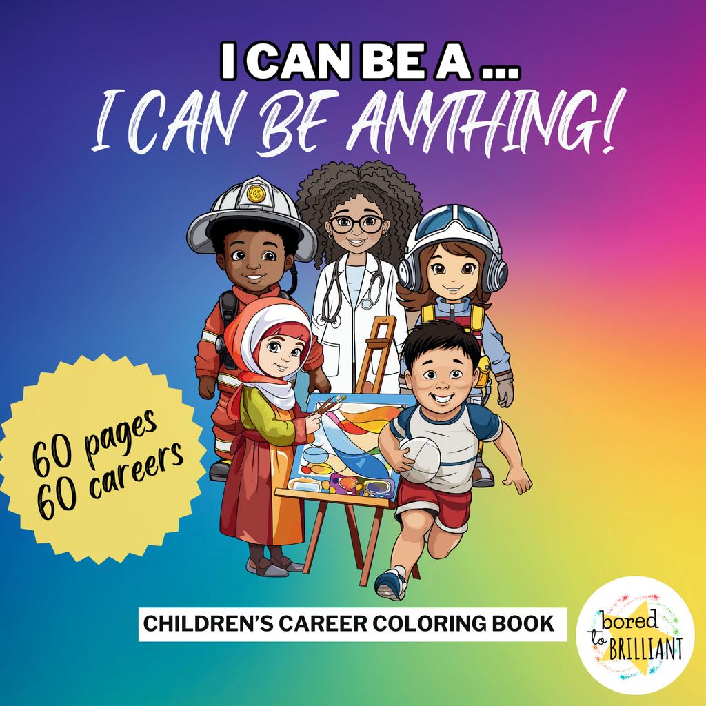 children's career coloring book