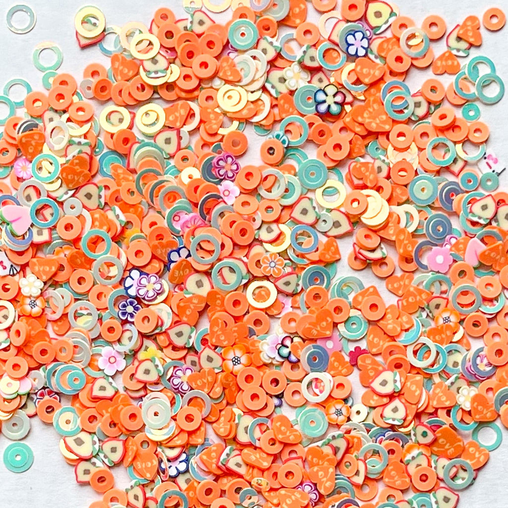 confetti for peach slime kit