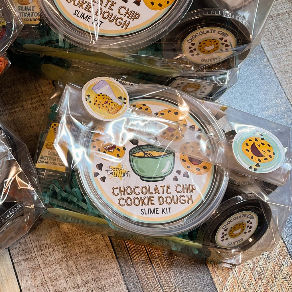 Cookie Dough Slime packaging on a table