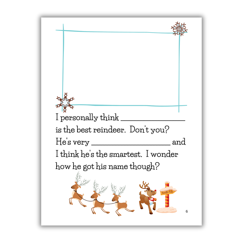 Best Letter to Santa Ever Book inner page with writing prompts