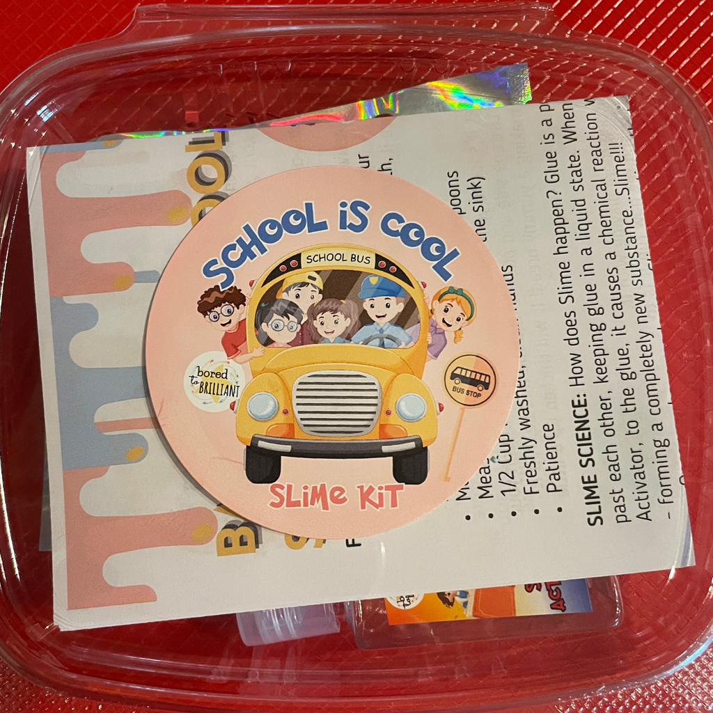 School Is Cook Slime Kit Packaging