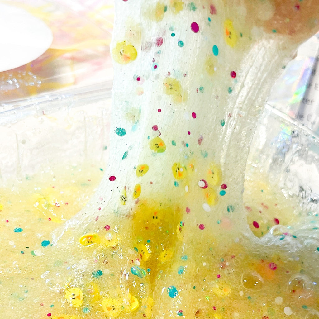 chick Snack Slime Kit, easter Slime Kit for kids, diy slime kit, children's sensory play, pink slime,  