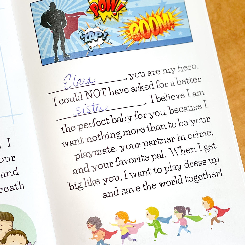 Book  from baby to older siblings- Bored To Brilliant