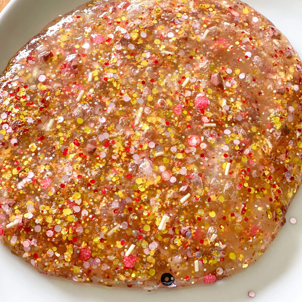 sensory play slime kit that looks like pizza and smells like it too