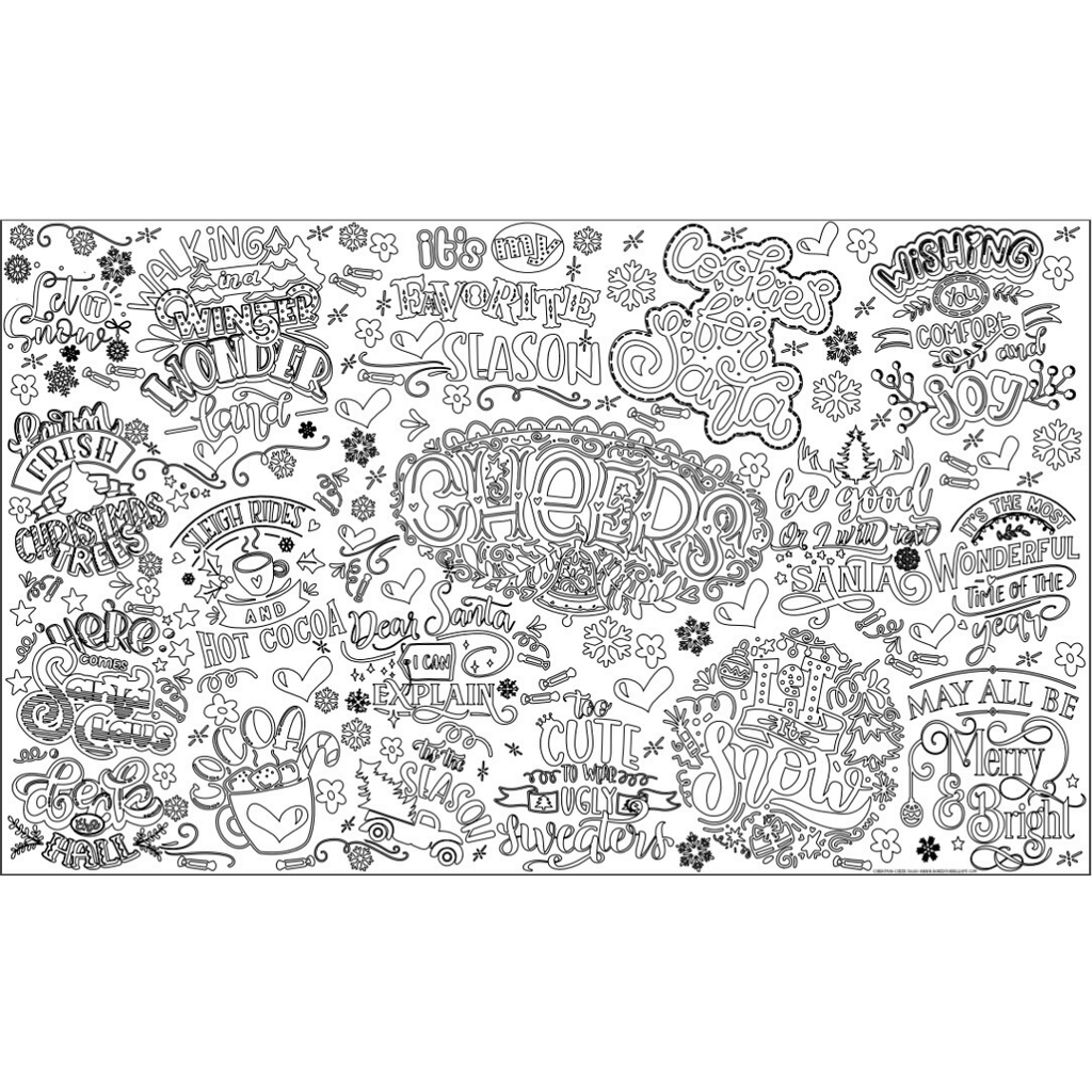 Table Topper Coloring Pages - Bored to Brilliant