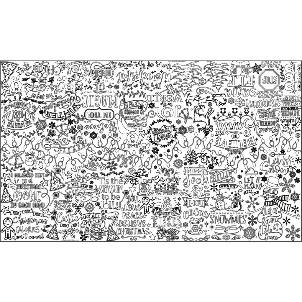 Table Topper Coloring Pages - Bored to Brilliant