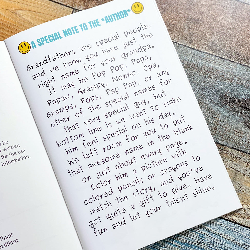 Best Grandpa Ever Book,