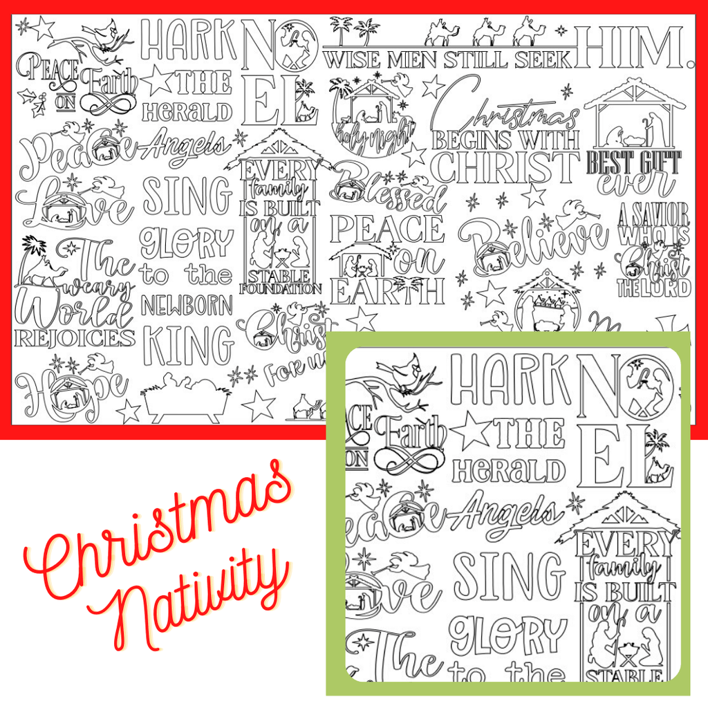Table Topper Coloring Pages - Bored to Brilliant