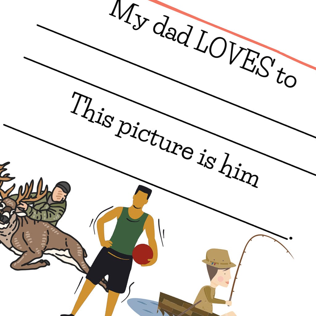 dad loves to prompt, inner page for best dad ever book